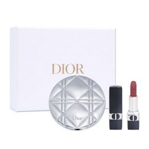 NWT Dior VIP Limited Edition Compact Mirror and Mimi Lipstick Set.